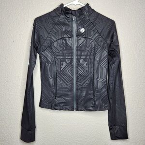 NEO4iC Women's Second Skin Cortex Track Jacket, Black Size Medium - Cyber Goth